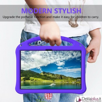 Smūgiams atsparus dėklas su rankena - violetinis (Xiaomi Redmi Pad 2 Pro)